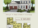 Poster for Sheffield Construction, home rendering by Audrey Peaty