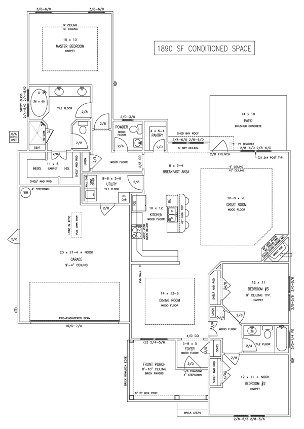 The Tidewater floor plan